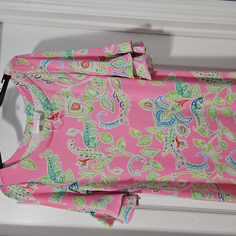CAPPAGALLO TROPICAL  SHORT  FLUTTER SLEEVE